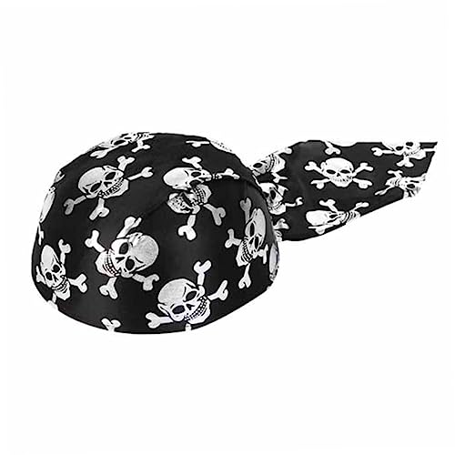 GALPADA 2stücke Halloween Skull Turban Hut Atmungsaktive Kopfbedeckung Für Partys Modisches Headwrap Und Silber Für Kreative Kostüme Und Festliche Anlässe von GALPADA