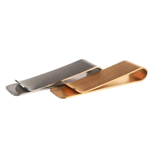 GALPADA 2stücke Geldklammer Aus Edelstahl Geldklammern Zum Aufbewahren Von Geld Und Kreditkarten Praktisches Outdoor-Tool Für Organisation Von Kleinen Gegenständen Langlebiges von GALPADA