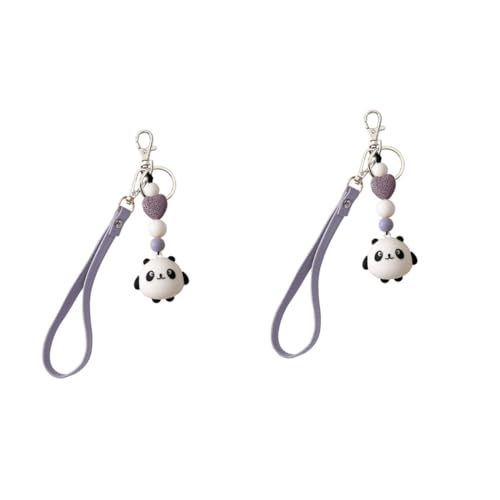 GALPADA 2stücke Panda Schlüsselanhänger Aus Niedlicher Auto Und Taschenanhänger Dekorativer Schlüsselring Für Damen Und Herren Perfektes Für Jeden Anlass Langlebig Und Praktisch von GALPADA