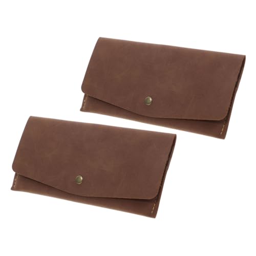 GALPADA 2stücke Vintage Bifold Geldbörse Für Und Damen -blockierend Schlankes Pu-Design Mit Mehreren Kartenfächern Für Und Alltag von GALPADA