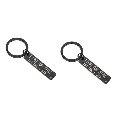 GALPADA 2stücke Edelstahl Schlüsselanhänger Für i Love You More Langer Schlüsselring Hochwertiges Für Valentinstag Geburtstage Und Besondere Anlässe Praktischer Schlüsselbund Und von GALPADA