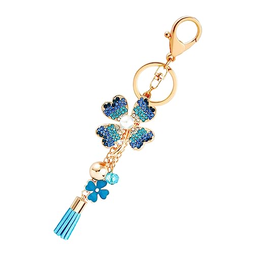 GALPADA 2stücke Tassel Rhinestone Vierblättriger Schlüsselanhänger Mit Dekoration Für Taschen Kreatives Accessoire Für Schlüssel Und Taschen von GALPADA