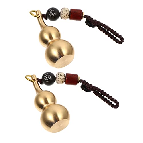 GALPADA 2 Stück Kürbis-schlüsselanhänger Aus Massivem Kupfer Cooler Kreativer Schlüssel Personalisierter Als Geburtstagsgeschenk von GALPADA