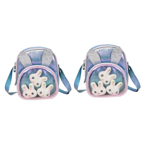 GALPADA 2St Schultertaschen Kinder umhängetasche Kinder kartenhalter kleine Umhängetasche Stylische Kindertasche Tragetasche Mädchenhandtasche schicke Single-Umhängetasche Ledertasche Mini von GALPADA