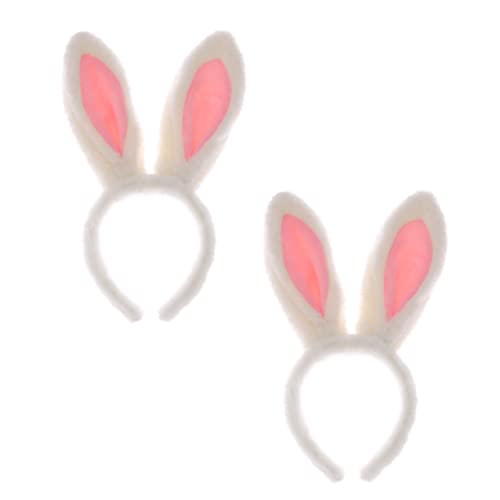 GALPADA 2stücke Faltbare Plüsch Hasenohren Haarreifen Für Kostümpartys Süße Bunny Ohr Haarschmuck Für Ostern Halloween Und Geburtstagsfeiern Niedliches Design Für Mädchen von GALPADA