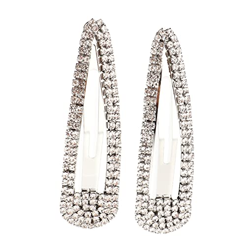GALPADA 2stücke Strass-haarspangen Groß Mit Kristallen Strass-seitenklemme Glänzendes Haarzubehör Für Damen Frisurenaccessoire von GALPADA