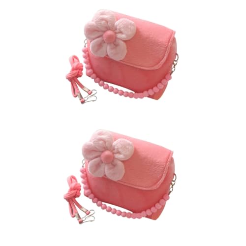 GALPADA 2St Umhängetasche Kosmetiktasche Kinder Kinderhandtasche geldbörsen für Kinder geldbörse Kinder portmonee Schultertasche kleine Tragetasche kleine Tasche Handtaschen Rosa von GALPADA