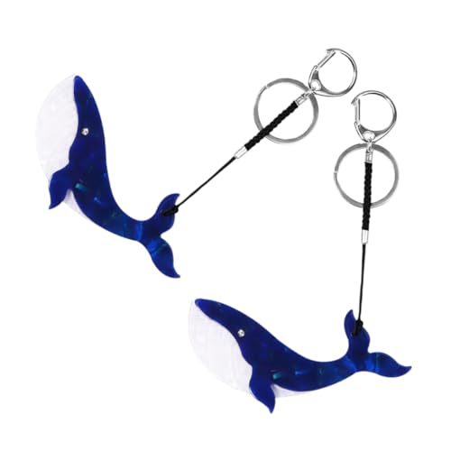 GALPADA 2stücke Wal Schlüsselanhänger Süße Wal Tierchen Schlüsselringe Hängedekoration Für Taschen Rucksäcke Trendige Geschenkidee Für Freunde Und Familie von GALPADA