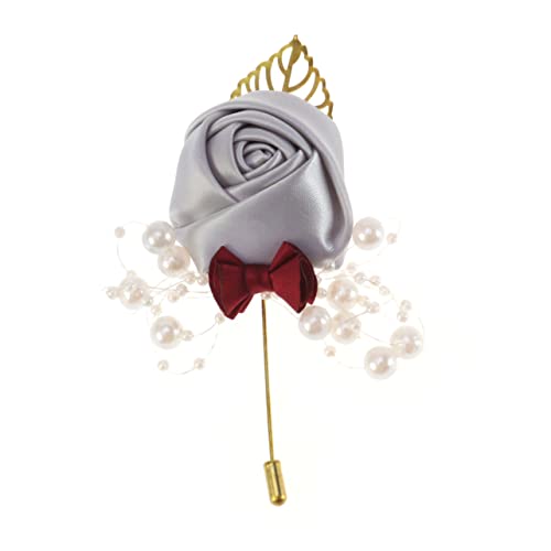 GALPADA 2St dekoration für brautbankette hochzeitsdeko hochzeits dekoration rosa Kleid Brustnadel Hochzeit Brustnadel broschen für kleidung Blumenbrosche Perlen-Boutonniere Halloween von GALPADA