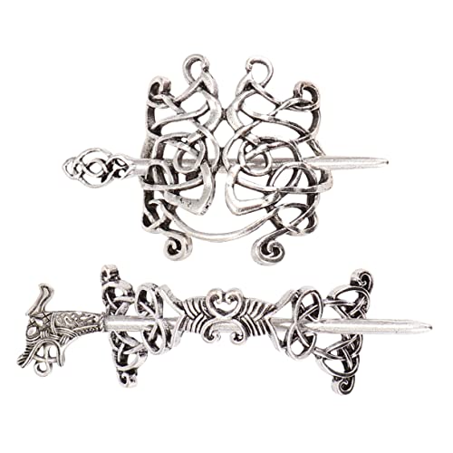 GALPADA 2St Haarnadel für Frauen haarschmuck Haar Klammern women Wikinger-Haarnadel Halloween-Haarspange Haarklammern Haarspangen kreative Haarspange Frau Haarspange Metall Zubehör Damen von GALPADA