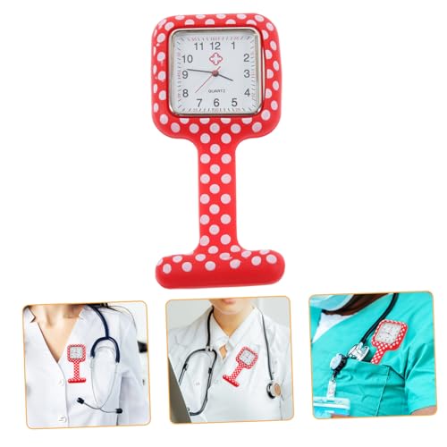 GALPADA 2stücke Handy Gedruckte Hängende Uhr Für Quadratische Silikon-taschenuhr Mit Zufallsdruck Für Damen Und Ärzte Langlebig Und Präzise Zeitmessung von GALPADA