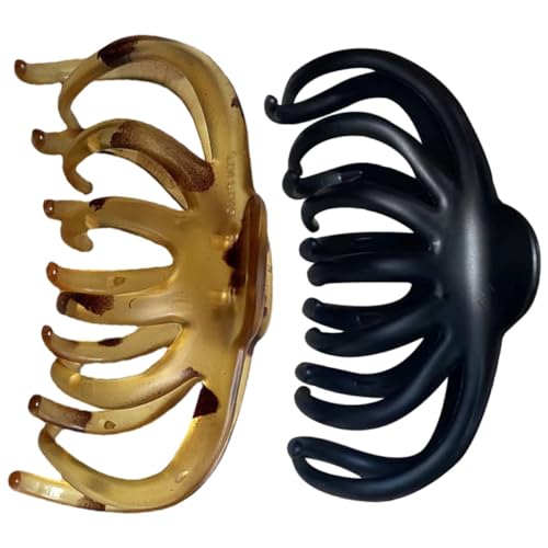 GALPADA 2Stücke Große Haarklammern im Französischen Design Retro Klauenclips für Damen Eleganter Haarschmuck für Verschiedene Anlässe Langlebig und Praktisch von GALPADA