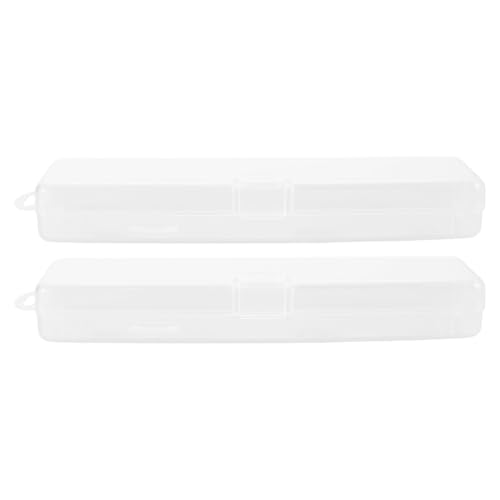 GALPADA 2Stücke Make Up Bürstenhalter mit Abdeckung Make Up Pinsel Aufbewahrungsbox für Lidschatten und Augenbrauenpinsel Kompakte und Leicht Transportierbare von GALPADA