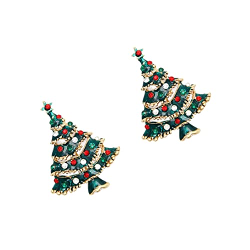GALPADA 2stücke Weihnachtsbaum Brosche Stilvolle Damen Anstecknadel Mit Funkelndem Design Für Weihnachten Als Dekoratives Geschenk Für Freunde Und Familie Geeignet Für Outfits Und Festlich von GALPADA