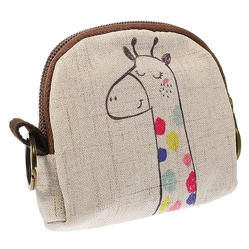 GALPADA 2stücke Cartoon Giraffe Schlüsselaufbewahrungstasche Aus Kleiner Geldbeutel Für Münzen Kopfhörer Und Schmuck Praktische Organizer Für Damen Reisetasche Für Kleinigkeiten von GALPADA
