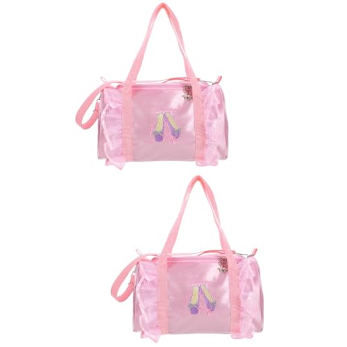 GALPADA 2st Ballett-tanztasche Kosmetiktasche Tanztasche Für Mädchen Handtaschen Tragetasche Balletttaschen Für Mädchen 12-18 Ballettzubehör Für Mädchen Eine Schulter Rucksack Satin- Kind von GALPADA