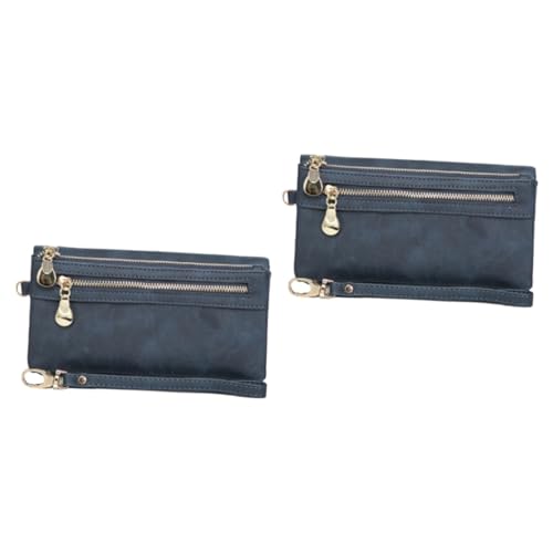 GALPADA 2st Damen Geldbörse Armband Kupplung Geldbörse Damengeldbörse Aus Leder Kredit Damenbrieftasche Zweiteilige Damen-Clutch Aus Leder Handy-geldbörse Multifunktion Fräulein Münzbeutel von GALPADA