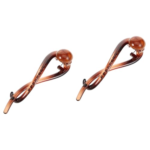 GALPADA 2stücke Novelty Hair Clip Für Frauen Twisted Bun Clip Mit Elegantem Design Für Dickes Und Dünnes Haar Haarklammer Für Jeden Anlass Stilvollem Farbverlauf von GALPADA