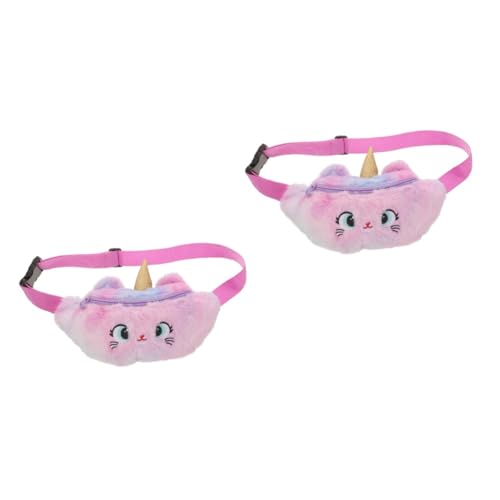 GALPADA 2stücke Girls Fanny Pack Niedliche Gürteltasche Für Junge Mädchen Verstellbare Leicht Und Praktisch Für Reisen Einkaufen Festivals Farbverlauf Design von GALPADA