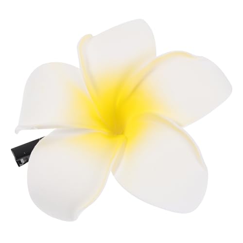 GALPADA 2stücke Plumeria Haarclip Für Frauen Gelbe Kunstblume Haarspange Elegantes Haarschmuck Für Hochzeit Und Boho-stil Für Mütze Oder Allein Getragen von GALPADA