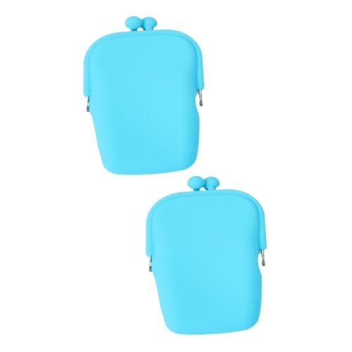 GALPADA 2stücke Silicone Kosmetik Aufbewahrungstasche Langlebig Und Leicht Für Handy Münzen Und Kleine Gegenstände Zufälligen Farben Erhältlich Reisetasche Für Damen von GALPADA