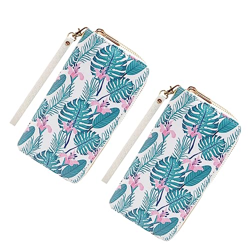 GALPADA 2st Lange Geldbörse Mit Reißverschluss Kreditnehmerin Für Frauen Clutch-geldbörse Für Damen von GALPADA