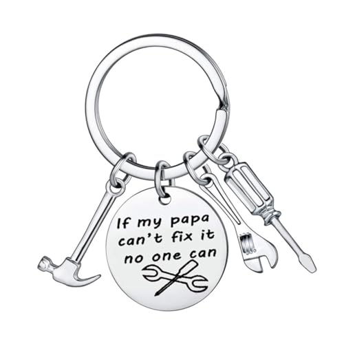 GALPADA 2st Opa Schlüsselanhänger Festival-Vater- Vatertagsgeschenk Rostfreier Schlüsselanhänger Papa Großvater Schlüsselanhänger Rostfreier Stahl Silver von GALPADA