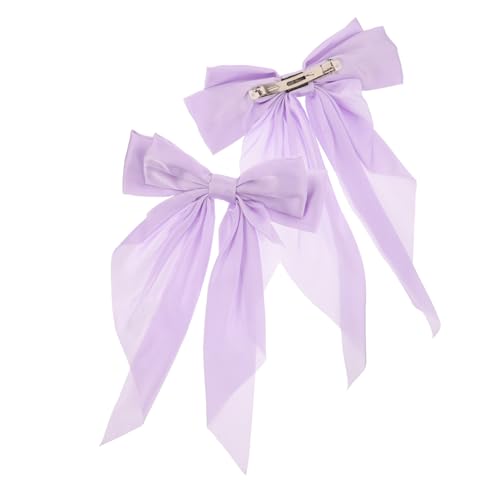 GALPADA 2stücke Schleifenclips Für Damen Große Bowknot Haarschmuck Federclip Haar Styling Clips Bogen Haar Clips Haarschleifen Für Lange Haare Haarbänder Mit von GALPADA