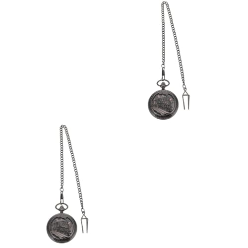 GALPADA 2stücke Vintage Taschenuhr Mit Kette Retro Mechanische Uhr Für Hochwertige Langlebiges Design Für Und Besondere Anlässe von GALPADA