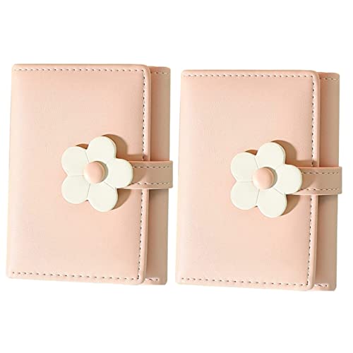 GALPADA 2stücke Einfacher Stil Studentinnen Geldbörse Mit Blumenmuster Faltbare Koreanische Brieftasche Für Mädchen Modisches Und Kompaktes Design Für Kreditkarten Und Münzen von GALPADA