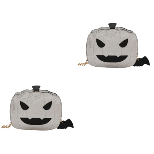 GALPADA 2stücke Frauen EIN-Schulter Umhängetasche Im Halloween Stil Glitzernde Crossbody Bag Für Partys Shopping Und Alltag Praktische Und Tragbare Monster Handtasche von GALPADA
