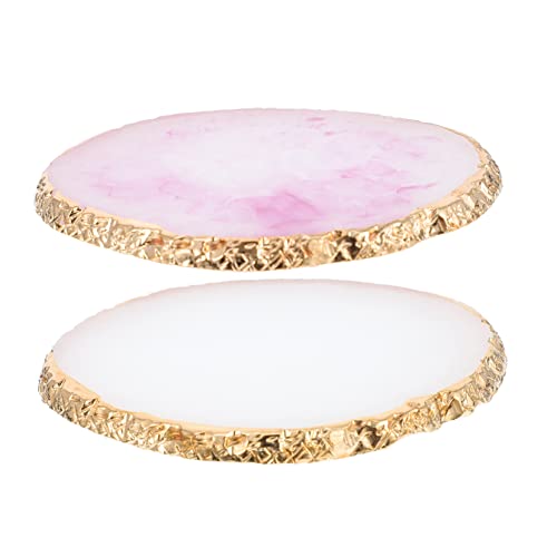 GALPADA 2stücke Harz Nail Art Palette Farbtablett Nagelhalter Für Maniküre Gel Polish Malpalette Mit Glatten Kanten Für Mischen Und Anpassen Von Farben von GALPADA