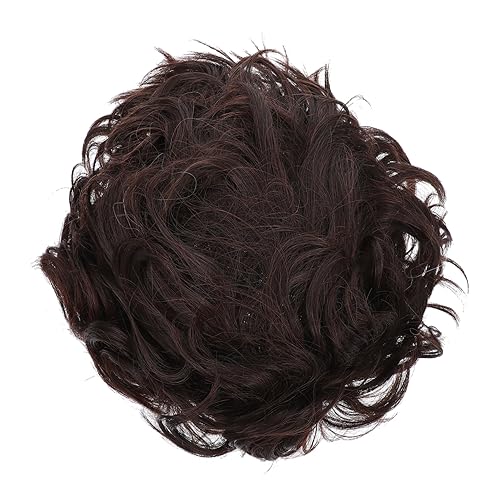 GALPADA 2stücke Herren Flauschige Kurze Lockenperücke Für Cosplay Und Halloween Natürliche Kunstfaser Leicht Und Waschbar Braune Farbe Für Partys Und Karneval von GALPADA