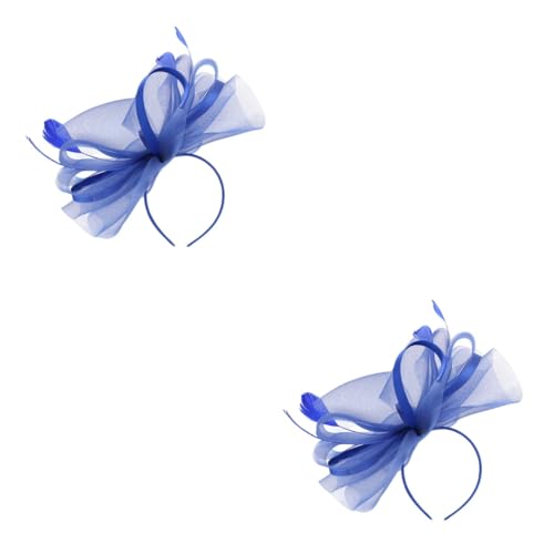 GALPADA 2stücke Mesh Fascinator Hut Für Hochzeiten Und Teepartys Elegantes Kopfband Mit Netz Und Federn Perfektes Accessoire Für Damen Bei Festlichkeiten Und Besonderen Anlässen von GALPADA