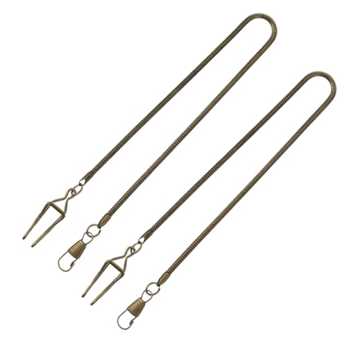 GALPADA 2stücke Metall Taschenuhrketten Mit Karabinerverschluss Vintage Herren Taschenuhrkette Für Uhren Taschenuhr Aufhänger Zubehör Poliert Langlebig Passend Für Verschiedene von GALPADA