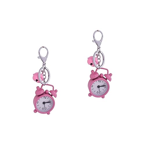 GALPADA 2stücke Mini Alarm Clock Keychain Kreativer Schlüsselanhänger Mit Wecker- Praktischer Für Taschen Und Schlüssel Für Schüler von GALPADA