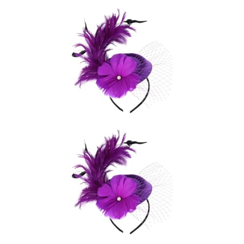 GALPADA 2stücke Mini Fascinator Haarschmuck Mit Schleier Und Federn Für Hochzeiten Brautjungfern Partys Und Festivals Elegantes Kopfzubehör Für Damen GALPADA 2stücke Mini Fascinator Haarschmuck Mit Schleier Und Federn Für Hochzeiten Brautjungfern Partys Und Festivals Elegantes Kopfzubehör Für Damen von GALPADA
