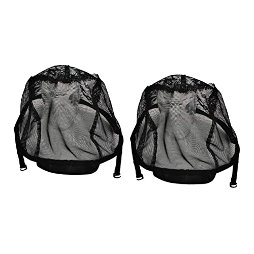 GALPADA 2stücke Netz-perückenhüte Aus Spitze Perückennetzkopfkappen Verstellbare Perückennetzkappen Für Haarnetz Tragen Von Perücken von GALPADA