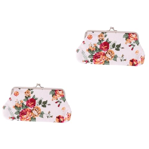 GALPADA 2stücke Vintage Blumen Geldbörse Damen Muster Clutch Tasche Retro Stickerei Münzbeutel Für Frauen Stilvolles Accessoire Für Reisen Und Besondere Anlässe von GALPADA