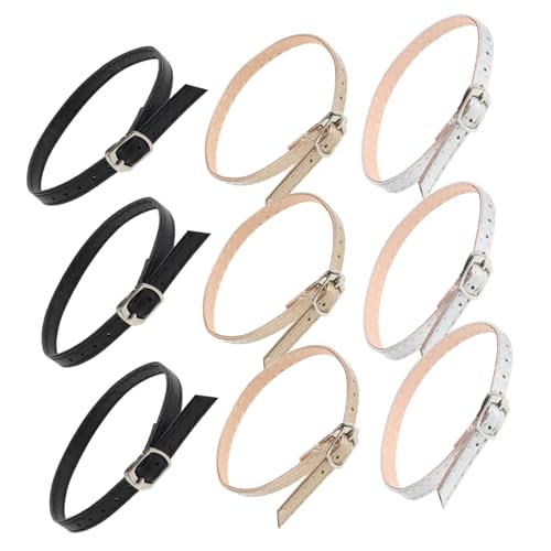 GALPADA 3 Paare Damen Verstellbare Schuhriemen für High Heels Rutschfeste Knöchelriemen Abnehmbar Modische Fußriemen in Gold Silber und Schwarz für Sandalen und Pumps von GALPADA
