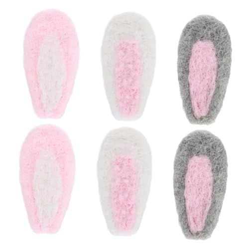 GALPADA 3paare Kaninchen Ohren Haarband Materialien Handgemachte Diy Kopfschmuck Accessoires Wolle Filz Requisiten Dekoration Für Mädchen von GALPADA