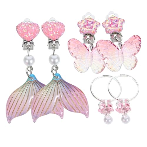 GALPADA 3 Paare Mädchen Ohrclips Cute Clip Ohrringe ohne Ohrloch Einhorn Farbig für Sicher und Hautfreundlich für und Feiern GALPADA 3 Paare Mädchen Ohrclips Cute Clip Ohrringe ohne Ohrloch Einhorn Farbig für Sicher und Hautfreundlich für und Feiern von GALPADA