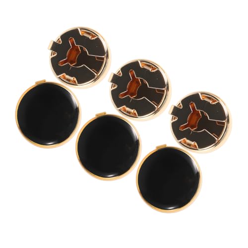 GALPADA 3 Paare Manschettenknöpfe Herren Zinklegierung mit Button Covers Schnelle Befestigung Stilvoll für Hochzeit Business und Formelle Anlässe Langlebig und Einfach zu Verwenden von GALPADA