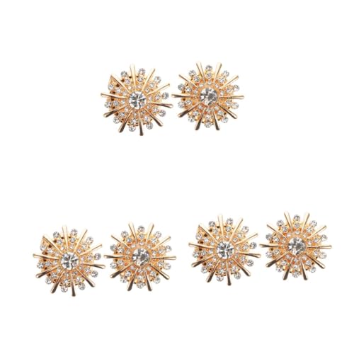 GALPADA 3 Paare Manschettenknöpfe Schmuckbehälter Tasche Schlüsselanhänger Manschettenknopf-Set Cufflinks für Frauen Strassknöpfe für Bekleidung Manschettenknopf mit Strasssteinen Golden GALPADA 3 Paare Manschettenknöpfe Schmuckbehälter Tasche Schlüsselanhänger Manschettenknopf-Set Cufflinks für Frauen Strassknöpfe für Bekleidung Manschettenknopf mit Strasssteinen Golden von GALPADA