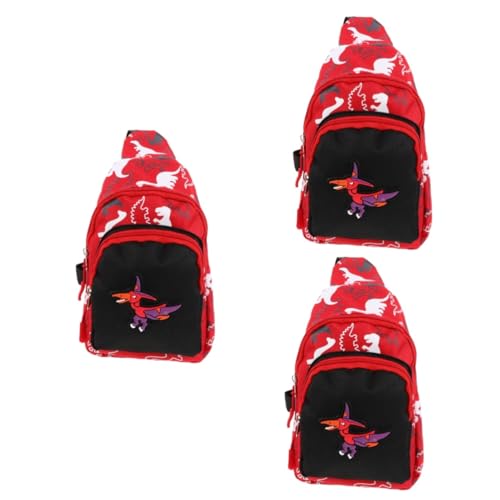 GALPADA 3 STK Dinosaurier-Gürteltasche für Kinder aufbewahrungssack Kinder umhängetasche Kinder Trendige Geldbörsen Kinder Geldbörse Cartoon-Kindertasche Bauchtasche von GALPADA