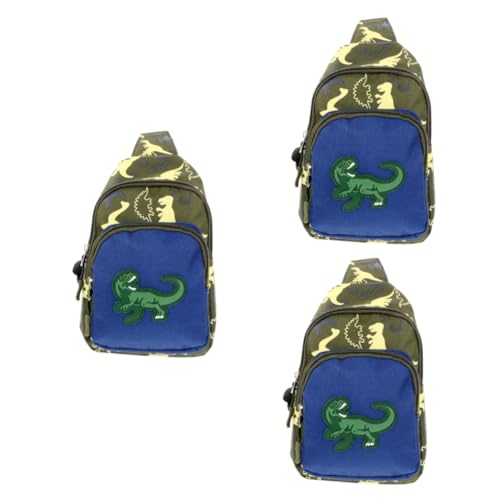 GALPADA 3 STK Dinosaurier-Gürteltasche für Kinder Reiserucksack Kindergeldbörse Reisetasche Kinder Reisetasche für Kinder Geldbörsen Kinder Geldbörse Brusttasche Bauchtasche Bote Paket von GALPADA