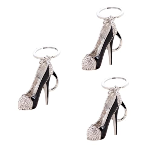 GALPADA 3 STK Schlüsselhalter schlüsselanhänger Schlüsselbund Blockabsatz high Heels Abschluss schlüsselarmband The geschengutsein geschke high Heels ziernieten Geburtstags von GALPADA