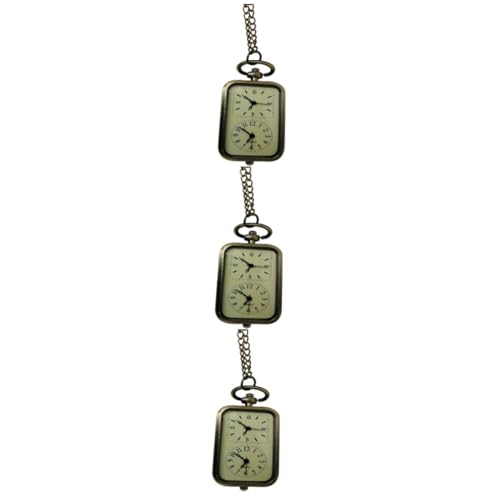 GALPADA 3 STK Taschenuhr aus Halskette Mann beobachten Rechteckige Herrenuhren rotes Armband Jade Herrentaschenuhr Retro Styles Party Accessoires halsreif Retro-Taschenuhr GALPADA 3 STK Taschenuhr aus Halskette Mann beobachten Rechteckige Herrenuhren rotes Armband Jade Herrentaschenuhr Retro Styles Party Accessoires halsreif Retro-Taschenuhr von GALPADA