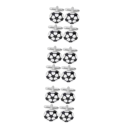 GALPADA 3 Sätze Fußball-manschettenknöpfe Hemdmanschettenknöpfe Kleiderärmelknopf Manschettenknöpfe Aus Metall Manschettenknöpfe Herren Partykostüm Für Herren Kupfer 4 Stück * 3 GALPADA 3 Sätze Fußball-manschettenknöpfe Hemdmanschettenknöpfe Kleiderärmelknopf Manschettenknöpfe Aus Metall Manschettenknöpfe Herren Partykostüm Für Herren Kupfer 4 Stück * 3 von GALPADA
