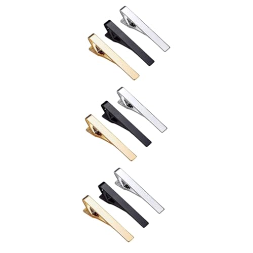 GALPADA 3 Sätze Krawattennadel Silberner Krawattenklammer Hochzeit Krawatte Bar Goldene Krawattenklammer Hemd-krawattenstange Business-anzug-clip Hemd Krawattenklammer Kupfer 3 Stücke * 3 von GALPADA